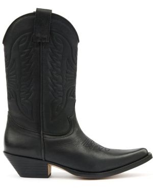 MM6 by Maison Martin Margiela Cowboy Boots - Nero