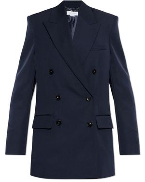 Stella McCartney Jassen ,Blauw ,Wol Wool Double-Breasted Blazer
