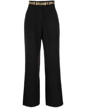 Just Cavalli Wide Trousers - Black