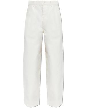 Ami Paris Wide Jeans - White