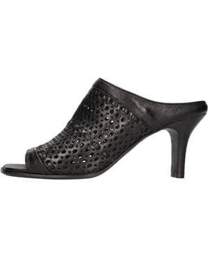 Pantanetti Heeled Mules - Schwarz
