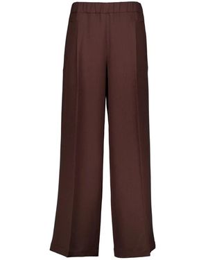Ame Wide Trousers - Marron