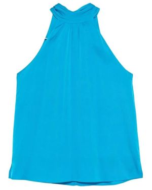 Silk95five Sleeveless Tops - Blue