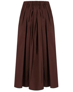 Weekend by Maxmara Long Taffeta Skirt - Braun