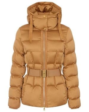 Elisabetta Franchi Down Jackets - Marrone
