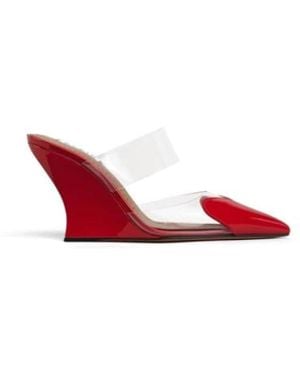 Alaïa Le Coeur Keil-Mules - Rot