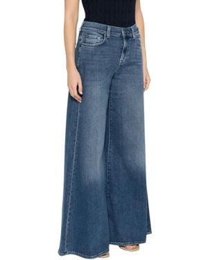 7 For All Mankind Willow Wide Jeans - Blau