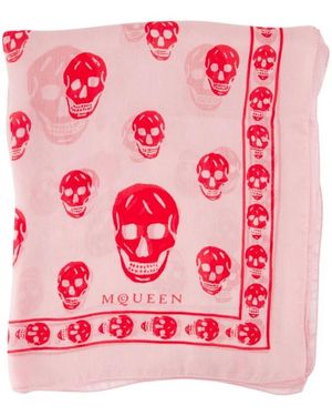 McQueen Silky Scarves - Rosa