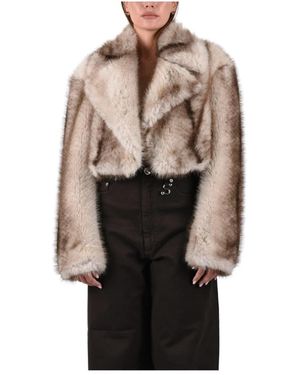 Sportmax Faux Fur & Shearling Jackets - Marron