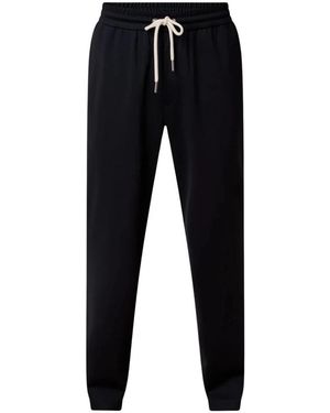 Moncler Broeken ,Blauw ,Logo Trainingsbroeken - Zwart