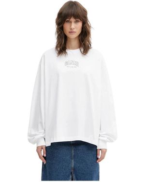 Ganni Essential Basic Long Sleeve - Wit
