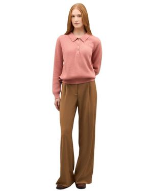 Boglioli Geripptes Kaschmir-Polo - Pink