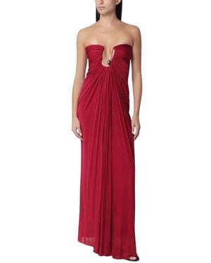 Christopher Esber Helix Crystal Strapless Gown - Rot