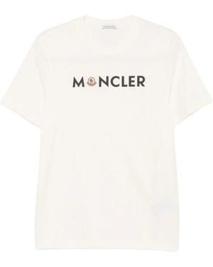 Moncler T-Shirt Met Ronde Hals - Wit