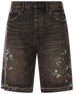 Purple Brand Denim Shorts - Grey