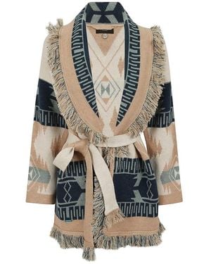 Alanui Icon Jacquard Cardigan - Blauw