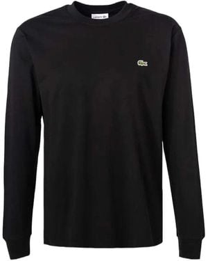 Lacoste Long Sleeve Tops - Black