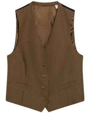 Burberry Woll-Mohair-Weste - Braun