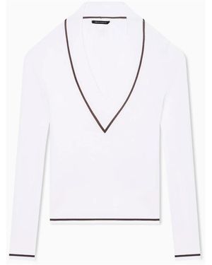 ARMANI EXCHANGE V-Neck Knitwear - Blanc