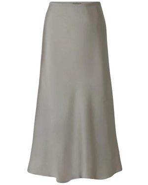 Soeur Rokken ,Grijs ,Leer Harry Midi Rok