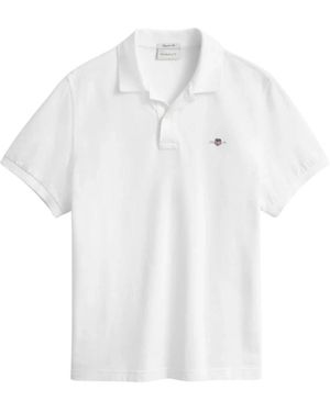GANT Shield Piqué Polo - Wit