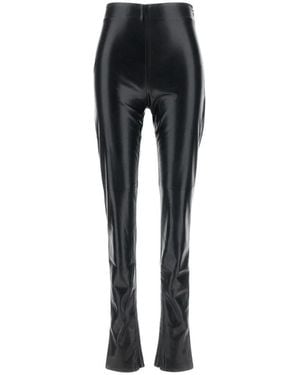 ANDAMANE Leather Trousers - Black