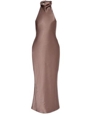 Anine Bing Seidenkleid - Braun