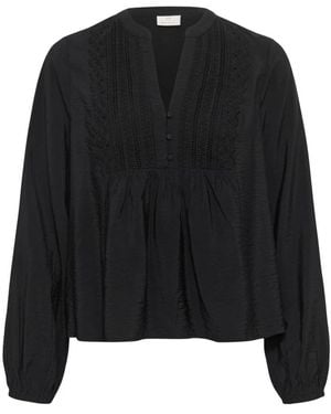 Kaffe Overhemden ,Zwart ,Kamalle Blouse