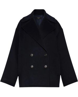 Weekend by Maxmara Cappotto Caban Doppiopetto - Blau