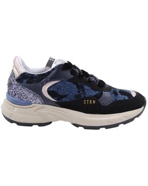 Stokton Blumiger Sneaker - Blau