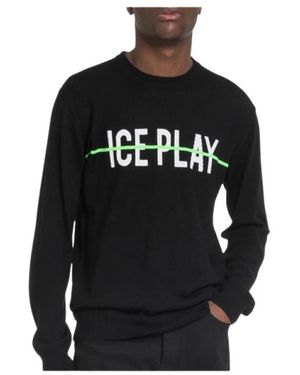 Ice Play Gebreide Kleding Zwart Wolmix