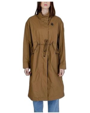 Blauer Parkas - Marrón