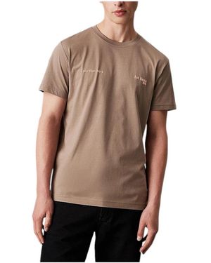 Calvin Klein T-shirt in cotone - Marrone