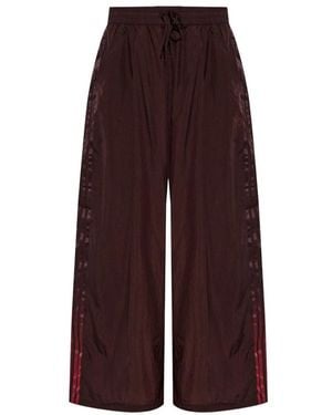 Y-3 Gradient 3-Stripes Nylon Wijde Broek - Paars