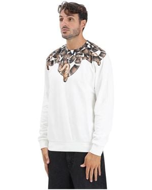 Marcelo Burlon Schlangenmuster Pullover Urbaner Stil - Weiß