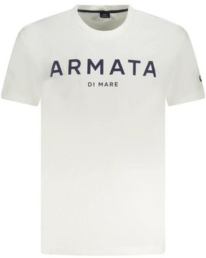 Armata Di Mare Tops ,Wit ,T-Shirt Met Korte Mouwen
