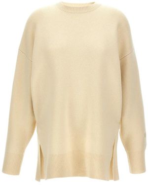 TOTEME Round-Neck Knitwear - Blanco