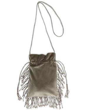 Maliparmi Embroidery Rugiada Pouch - Mettallic