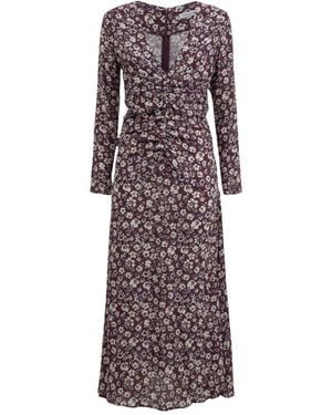 Mar De Margaritas Kleedjes ,Paars ,Viscose Jurk