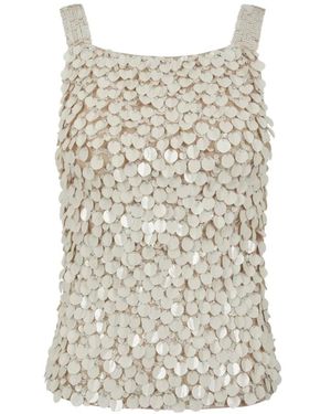P.A.R.O.S.H. Sleeveless Tops - Natural