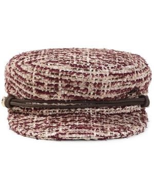 Maison Michel New Abby Tweed-Hut - Pink