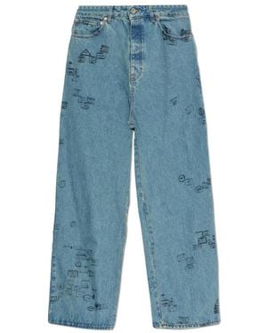 Vetements Loose-Fit Jeans - Azul