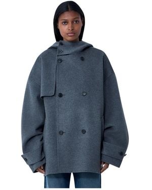 JW Anderson Double-Breasted Coats - Azul