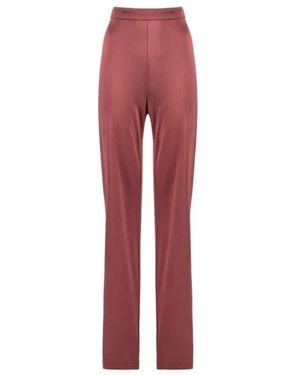 Nenette Straight Trousers - Rosso