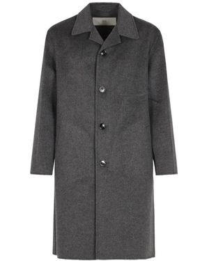 Ami Paris Single-Breasted Coats - Gris