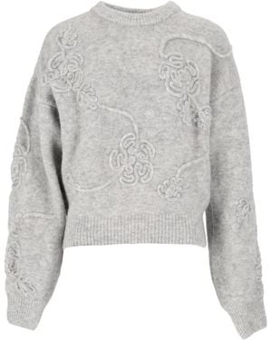 ROTATE BIRGER CHRISTENSEN Round-Neck Knitwear - Gris