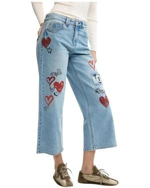 Desigual Cropped Jeans - Blue
