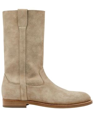 Buttero Ankle Boots - Natural