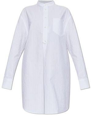 Ami Paris Katoenen Shirt Met Logo - Wit