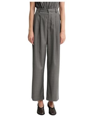 Gestuz Wijde Broek - Grijs